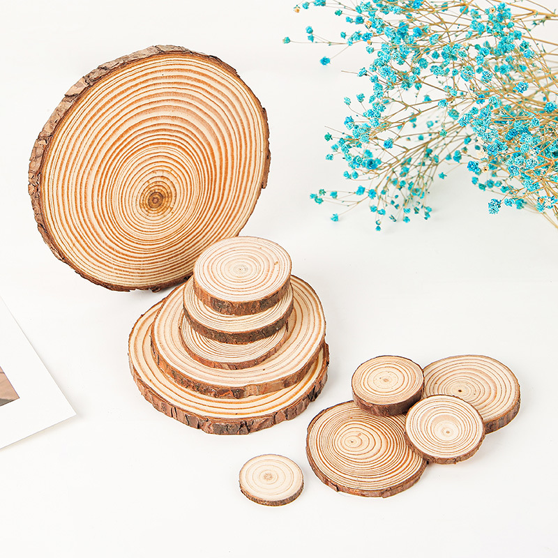 5Pcs Natural Pine Round Unfini - Oud Wood Chip review and price