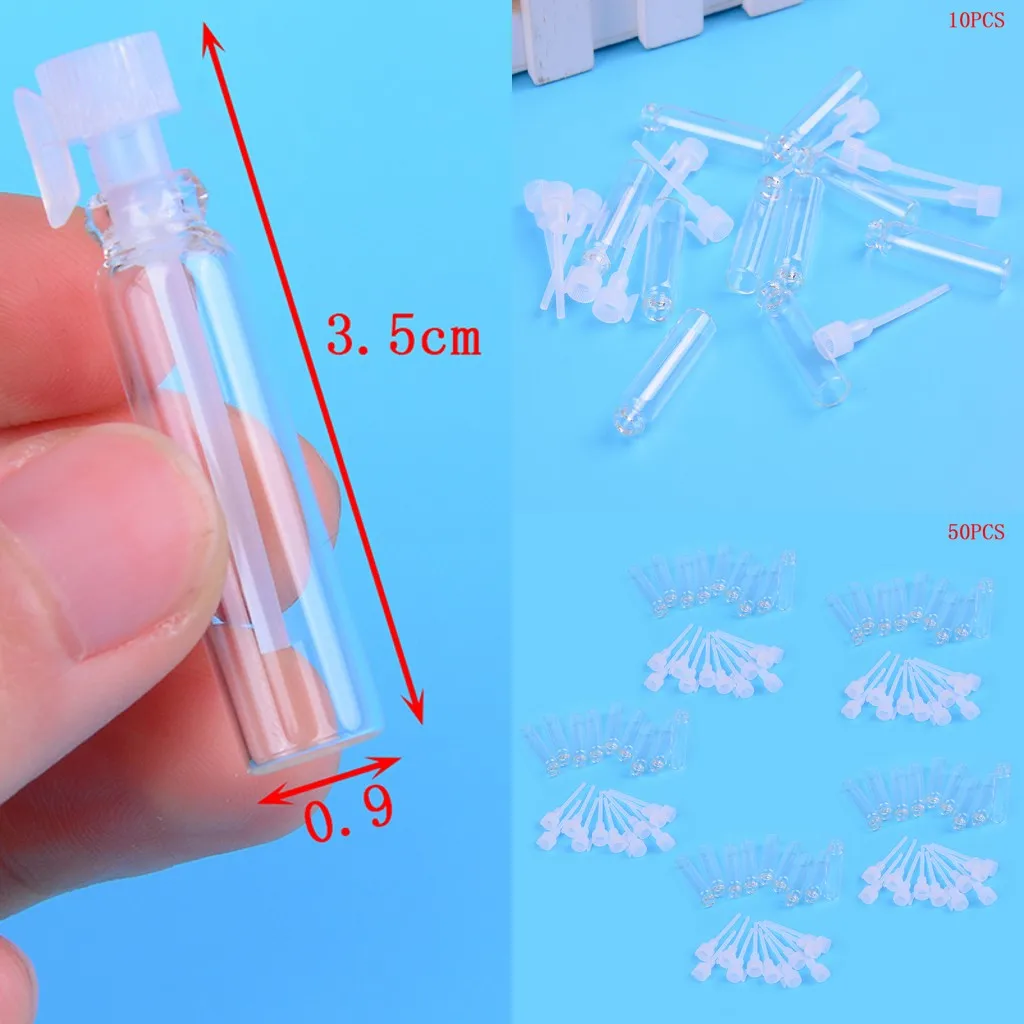 50PCS 1ml Portable Mini Glass  - Perfume Fragrance Lab review and price