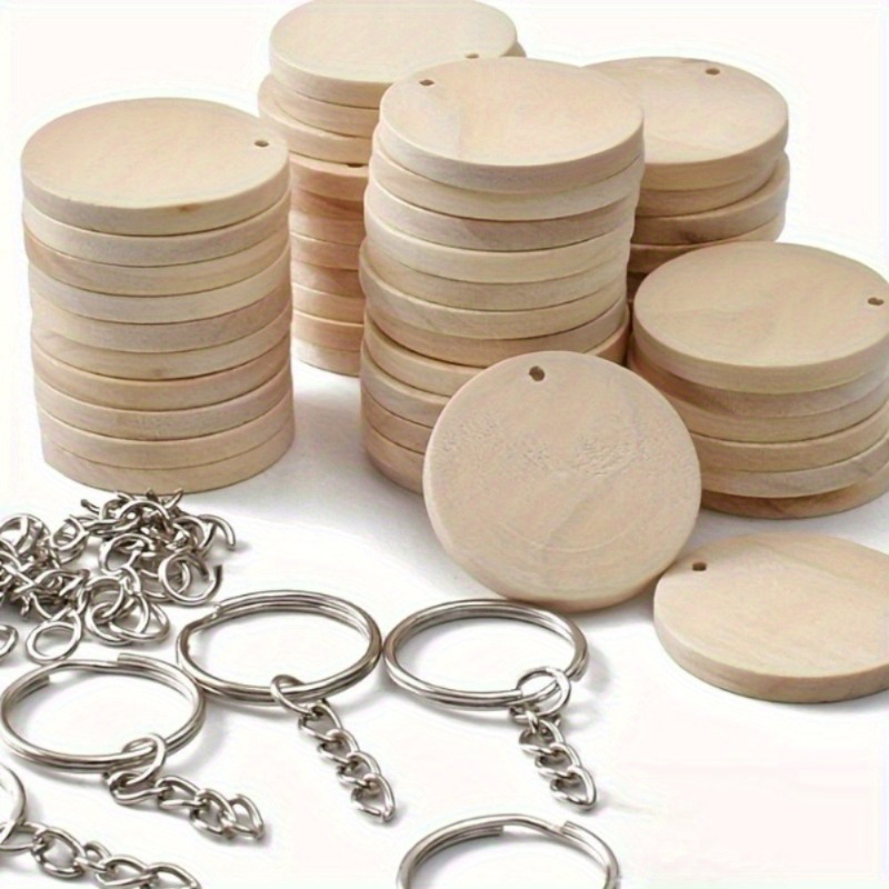 150Pcs/ Box Round Wooden Discs - Oud Wood Chip review and price