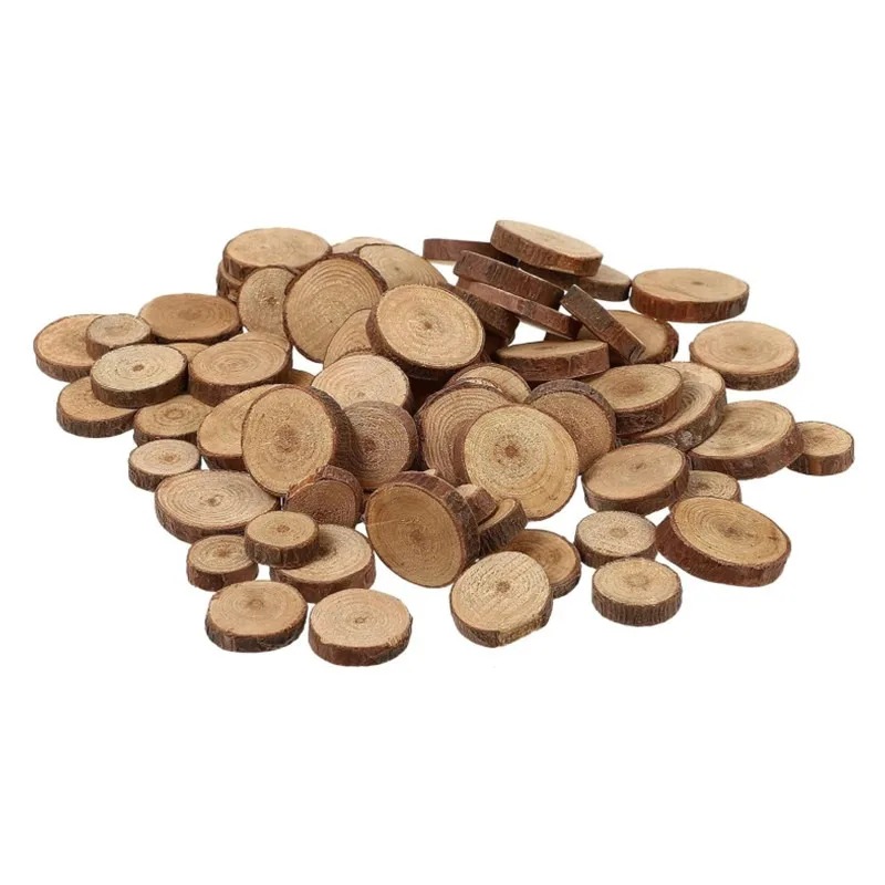 30PCS 1-3CM Unfinished Wood Sl - Oud Wood Chip review and price