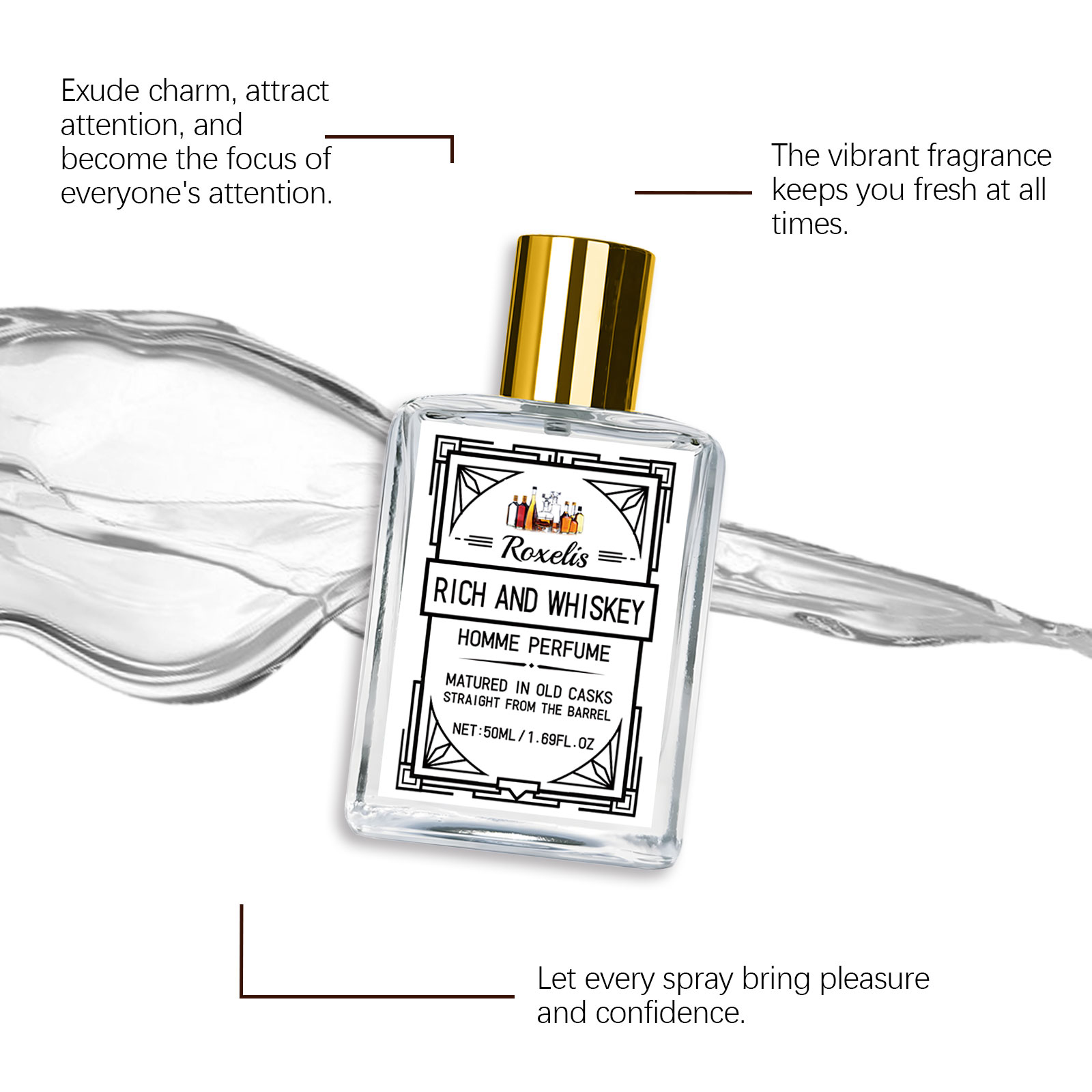 Roxelis 50ml Charm Whisky Men' - Perfume And Fragrance review and price
