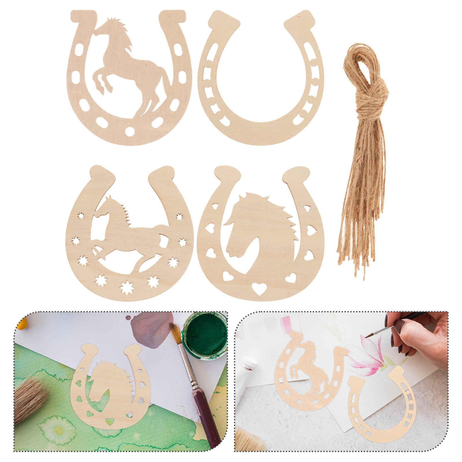 24Pcs Wood Horseshoe Shape Sli - Oud Wood Chip review and price