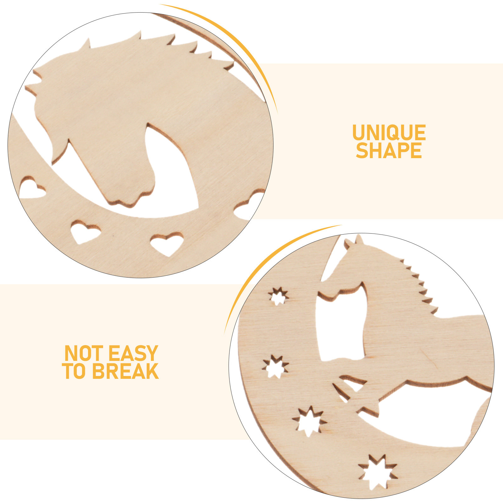 24Pcs Wood Horseshoe Shape Sli - Oud Wood Chip review and price