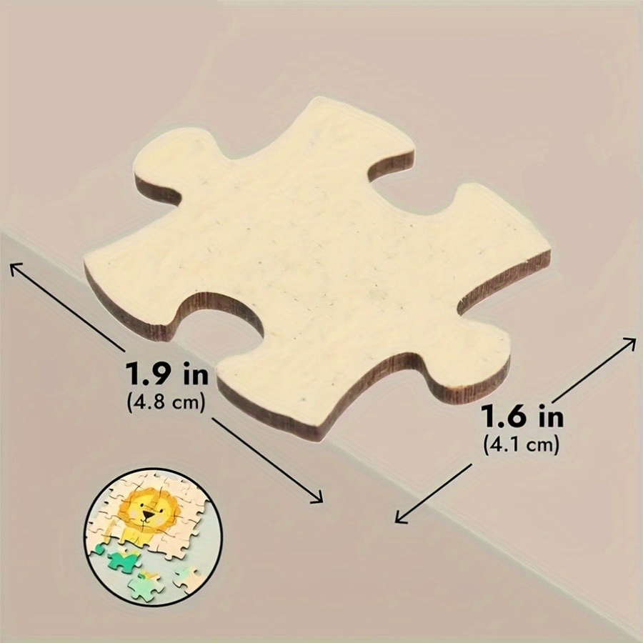 Natural Brown MDF Blank Puzzle - Oud Wood Chip review and price