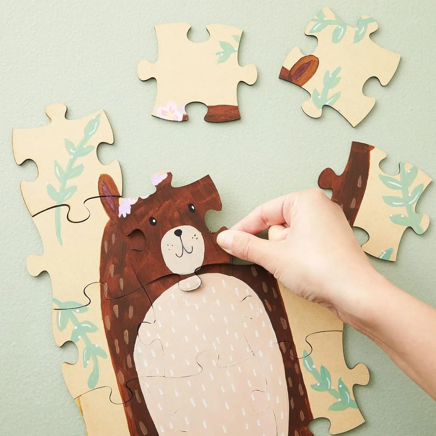 Natural Brown MDF Blank Puzzle - Oud Wood Chip review and price